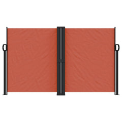 vidaXL Retractable Side Awning Terracotta 140x1200 cm 3