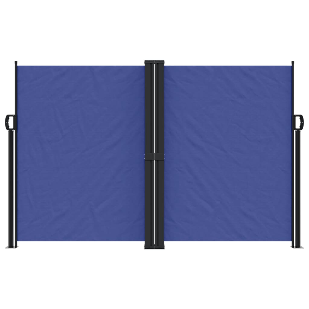 vidaXL Retractable Side Awning Blue 160x1200 cm 3