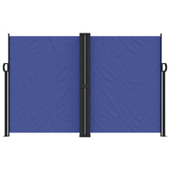 vidaXL Retractable Side Awning Blue 160x1200 cm 3