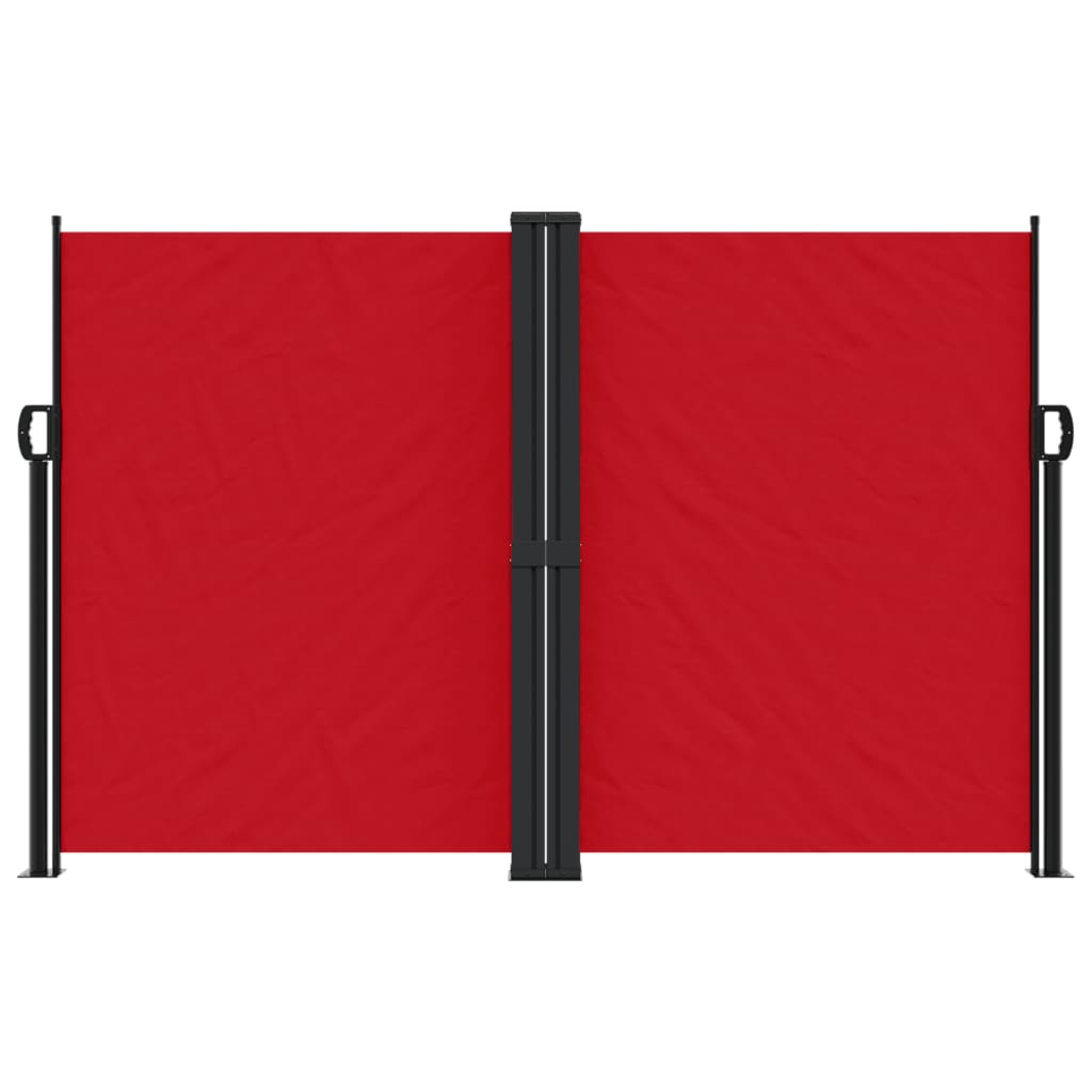 vidaXL Retractable Side Awning Red 160x1200 cm 3