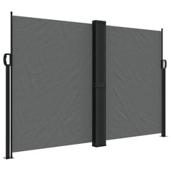 vidaXL Retractable Side Awning Anthracite 160x1200 cm 2