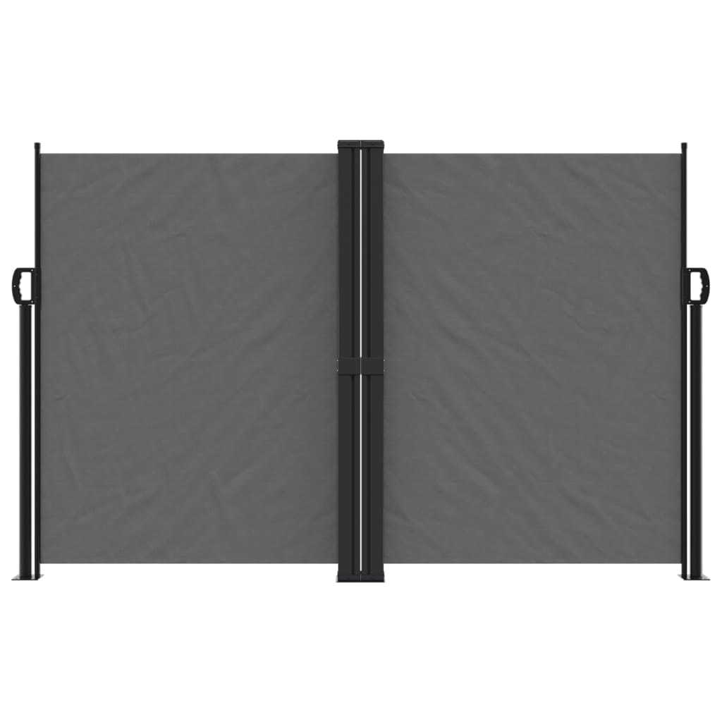 vidaXL Retractable Side Awning Anthracite 160x1200 cm 3