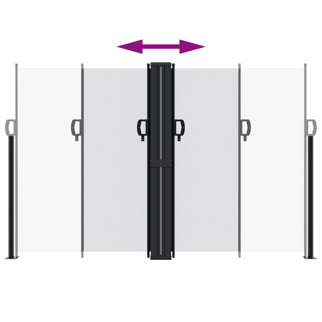 vidaXL Retractable Side Awning White 160x1200 cm 5