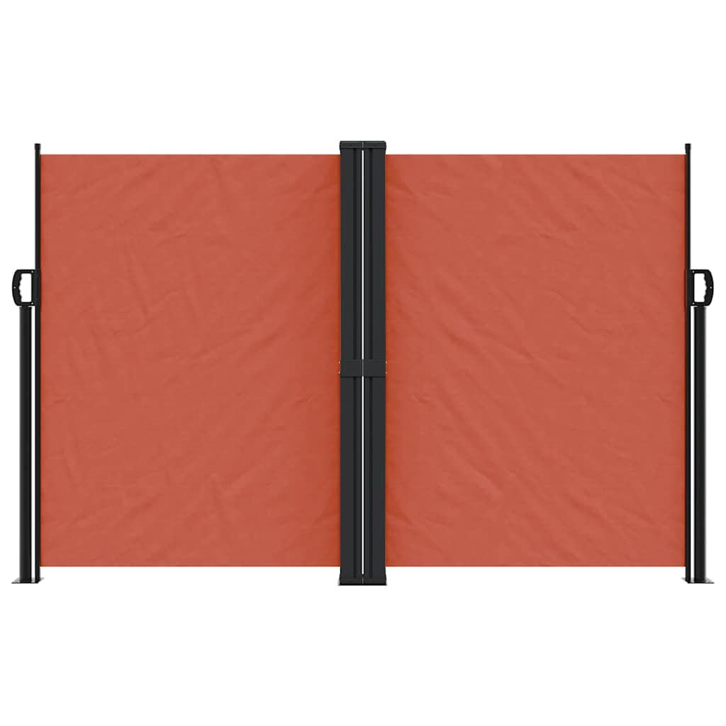 vidaXL Retractable Side Awning Terracotta 160x1200 cm 3
