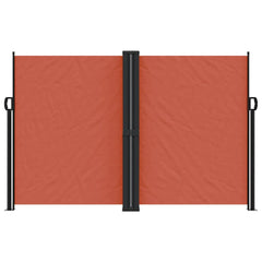 vidaXL Retractable Side Awning Terracotta 160x1200 cm 3
