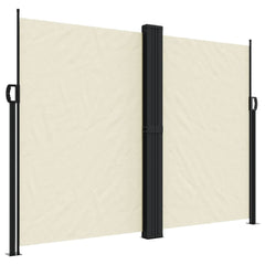 vidaXL Retractable Side Awning Cream 180x1200 cm 2