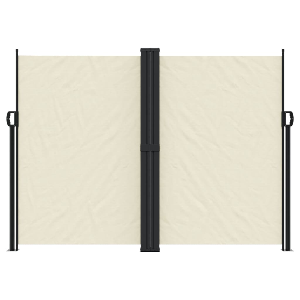 vidaXL Retractable Side Awning Cream 180x1200 cm 3