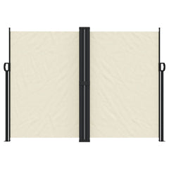 vidaXL Retractable Side Awning Cream 180x1200 cm 3