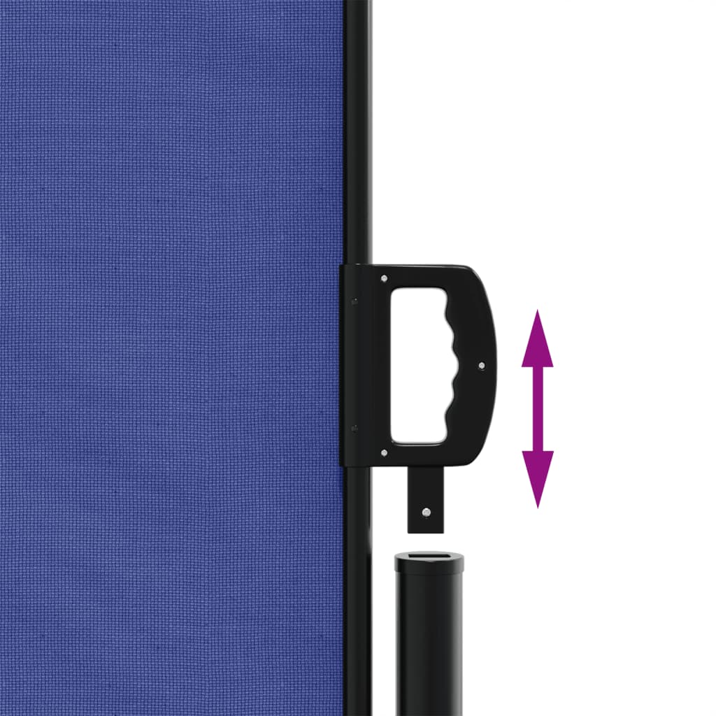 vidaXL Retractable Side Awning Blue 180x1200 cm 6