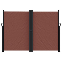 vidaXL Retractable Side Awning Brown 180x1200 cm 3