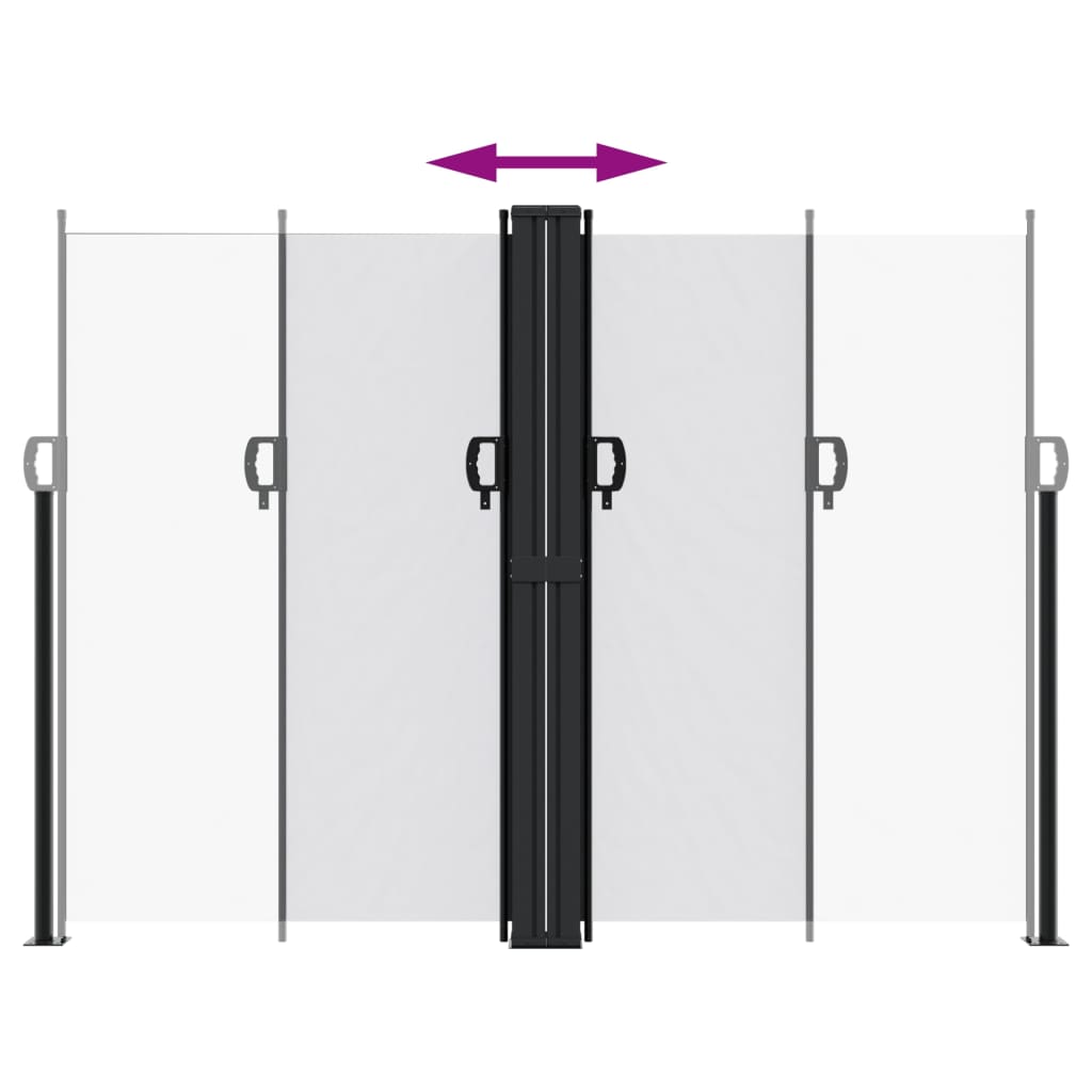 vidaXL Retractable Side Awning White 180x1200 cm 5