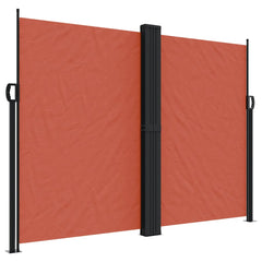 vidaXL Retractable Side Awning Terracotta 180x1200 cm 2