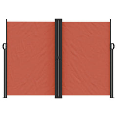 vidaXL Retractable Side Awning Terracotta 180x1200 cm 3