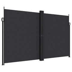 vidaXL Retractable Side Awning Black 200x1200 cm 2