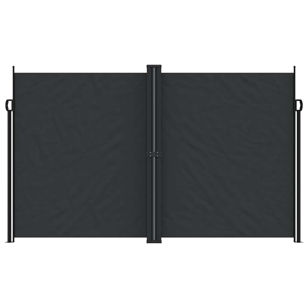 vidaXL Retractable Side Awning Black 200x1200 cm 3