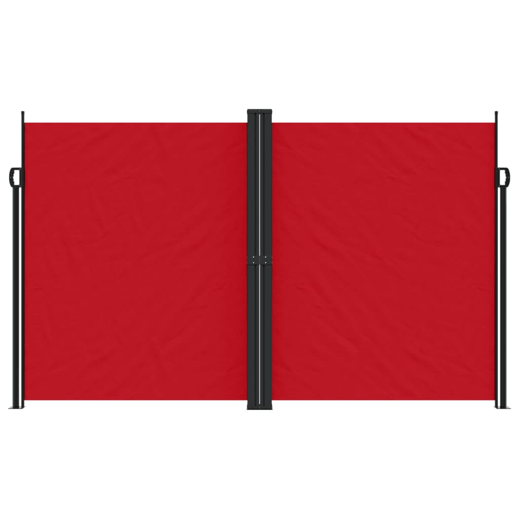 vidaXL Retractable Side Awning Red 200x1200 cm 3