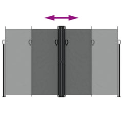 vidaXL Retractable Side Awning Anthracite 200x1200 cm 5