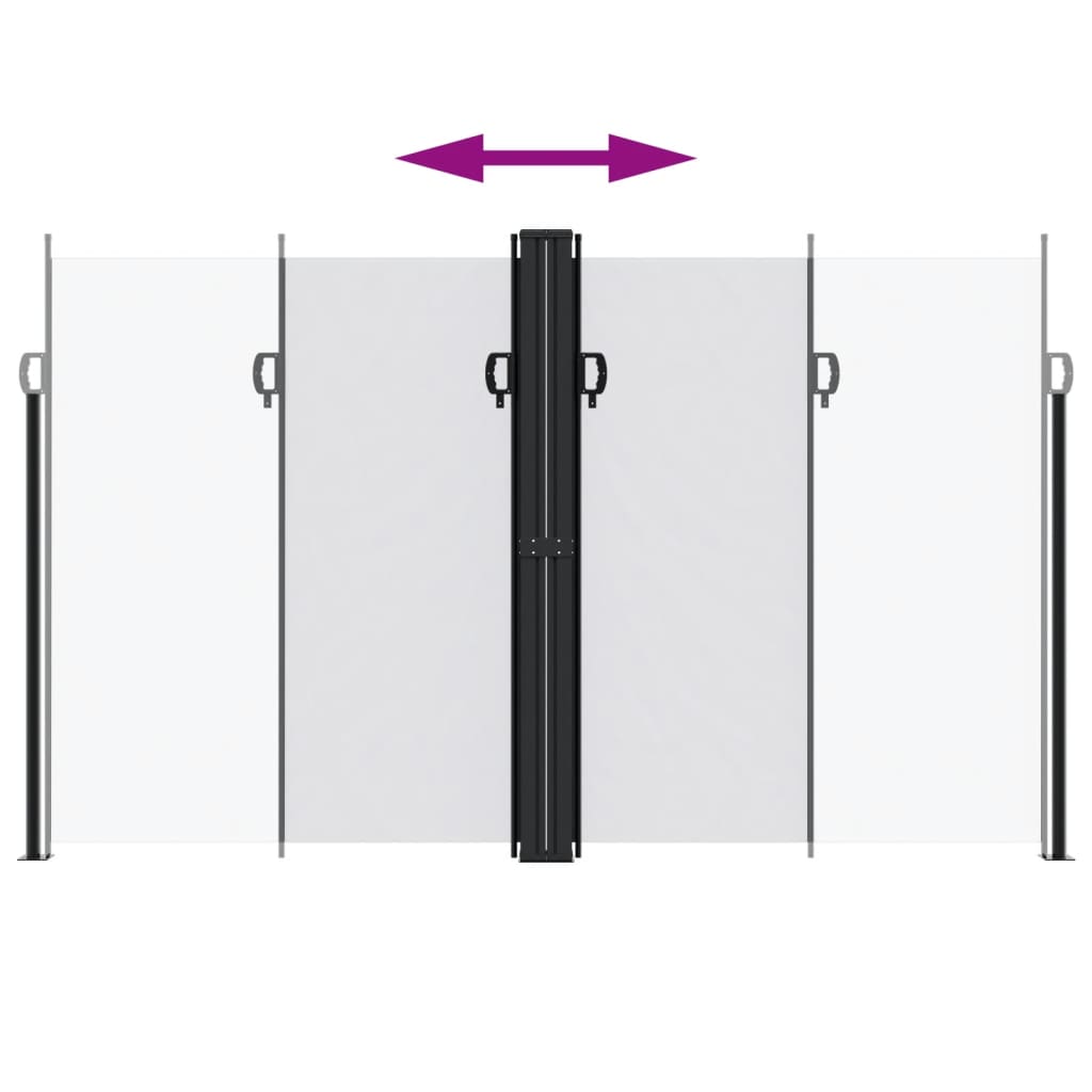 vidaXL Retractable Side Awning White 200x1200 cm 5