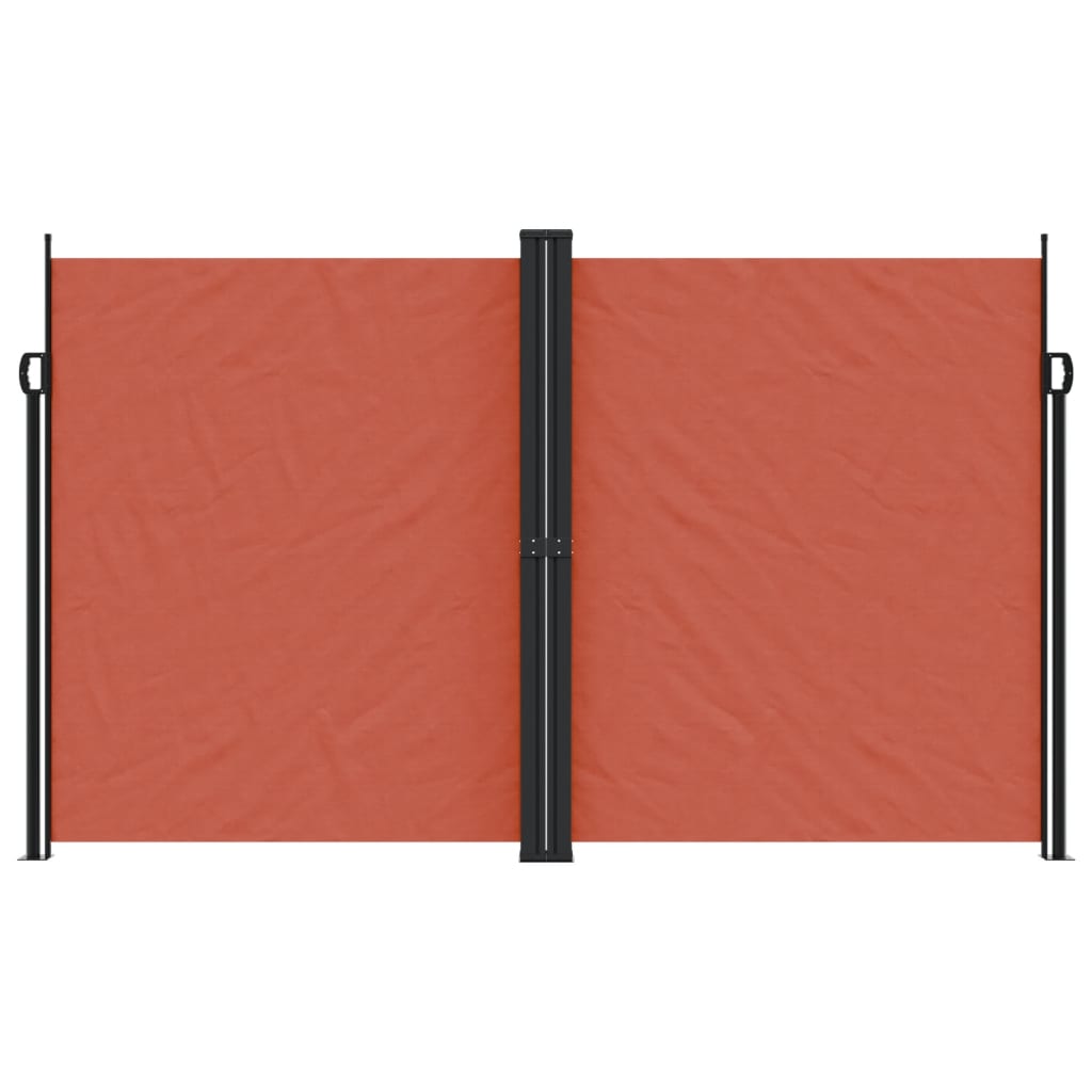 vidaXL Retractable Side Awning Terracotta 200x1200 cm 3