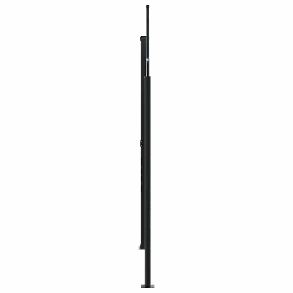 vidaXL Retractable Side Awning Black 220x1200 cm 4