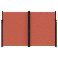 vidaXL Retractable Side Awning Terracotta 220x1200 cm 3