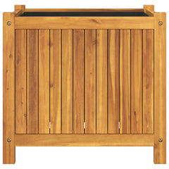 vidaXL Garden Planter with Liner 54x31x50 cm Solid Wood Acacia 4