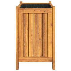 vidaXL Garden Planter with Liner 54x31x50 cm Solid Wood Acacia 6