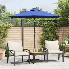 vidaXL Garden Parasol with LEDs&Steel Pole 225x225x212cm