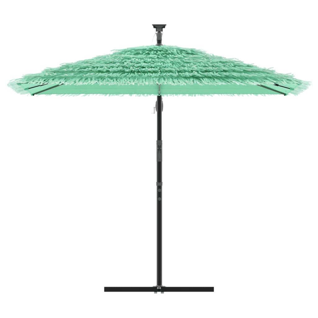 vidaXL Garden Parasol with Steel Pole Green 246x246x230 cm 3