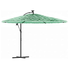 vidaXL Garden Parasol with Steel Pole Green 290x290x238 cm 2