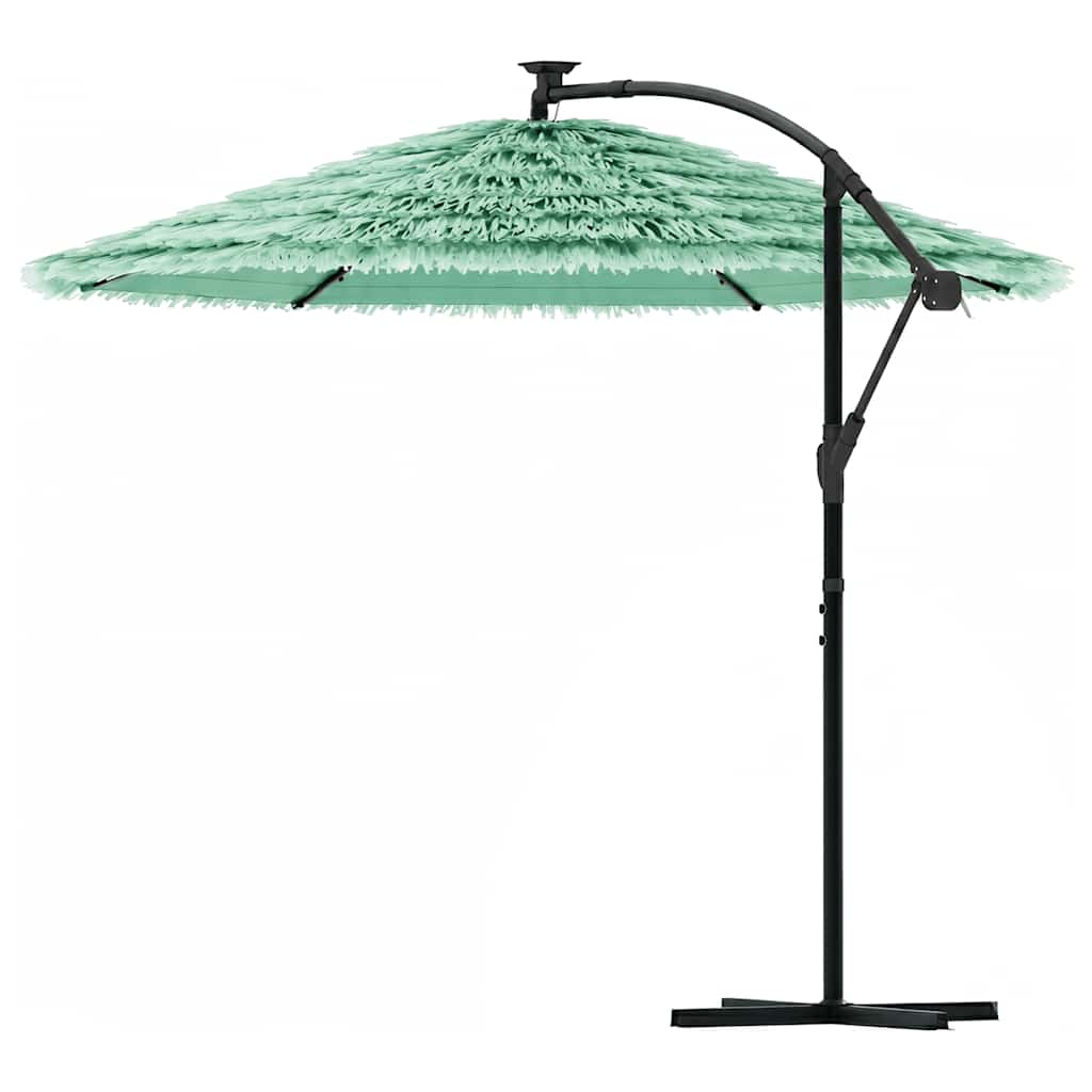 vidaXL Garden Parasol with Steel Pole Green 290x290x238 cm 6