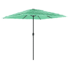 Garden Parasol with Steel Pole Green 248 cm 248 cm 248 cm