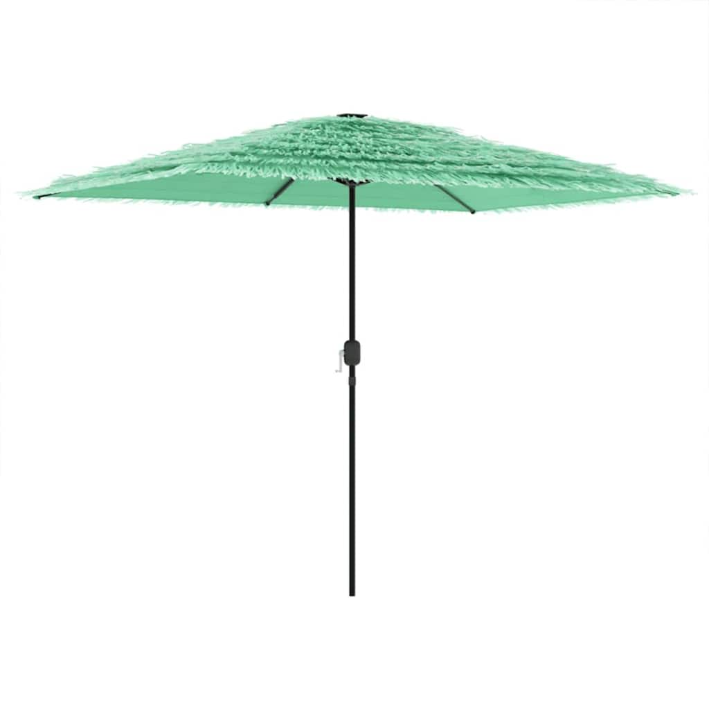 Garden Parasol with Steel Pole Green 300 cm 250 cm 200 cm
