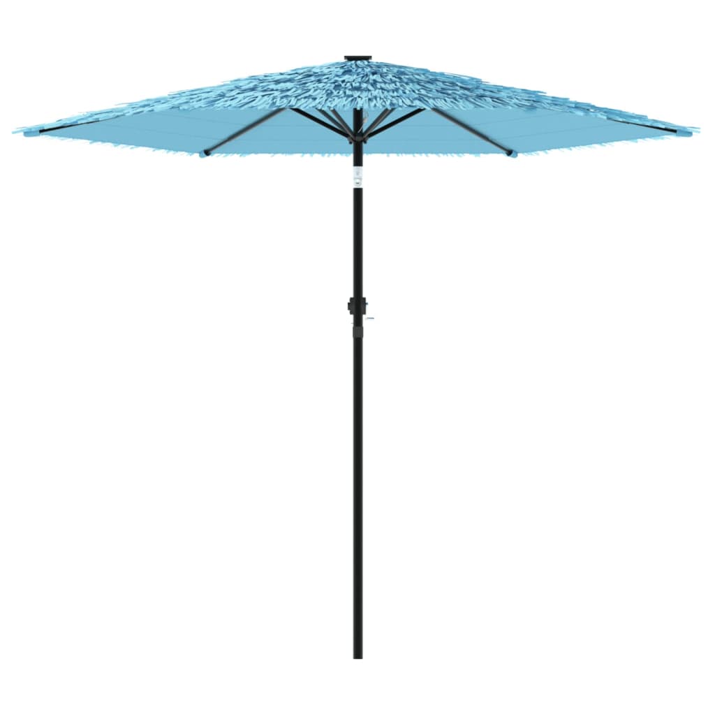 vidaXL Garden Parasol with Steel Pole Blue 223x223x213 cm 4