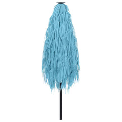 vidaXL Garden Parasol with Steel Pole Blue 223x223x213 cm 6