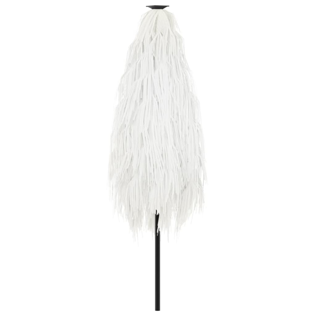 vidaXL Garden Parasol with Steel Pole White 223x223x213 cm 6