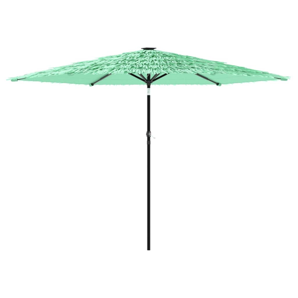 Garden Parasol with Steel Pole Green 288 cm 225 cm 288 cm