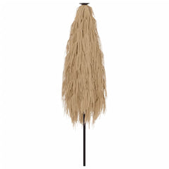 vidaXL Garden Parasol with Steel Pole Brown 388x388x248 cm 6