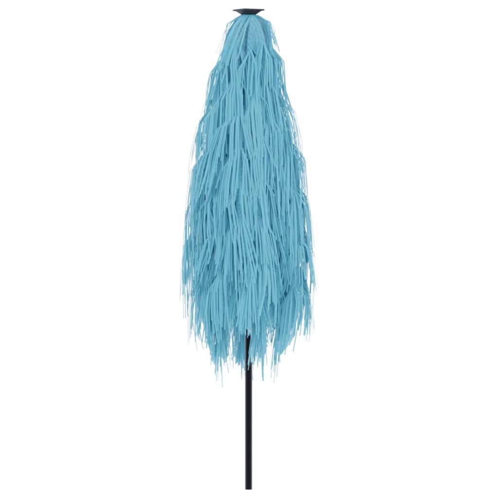 vidaXL Garden Parasol with Steel Pole Blue 388x388x248 cm 6