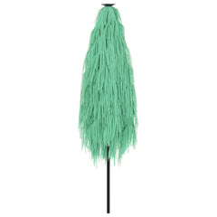 vidaXL Garden Parasol with Steel Pole Green 388x388x248 cm 6