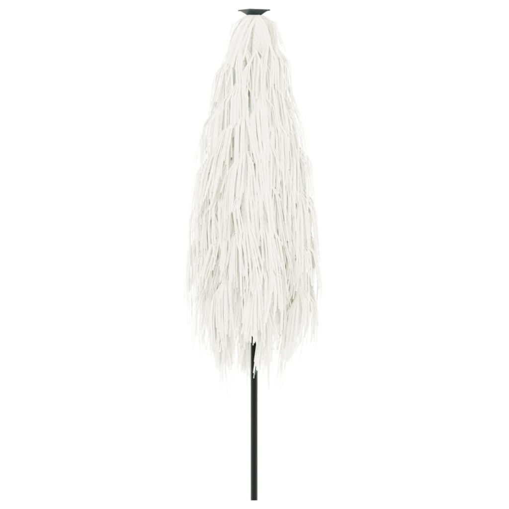 vidaXL Garden Parasol with Steel Pole White 388x388x248 cm 6