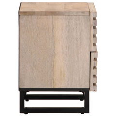 vidaXL Bedside Cabinets 2 pcs 40x34x46 cm Solid Wood Bleached Mango 5