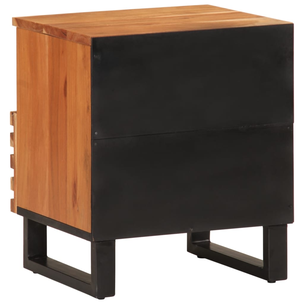 vidaXL Bedside Cabinet 40x33x46 cm Solid Wood Acacia 5