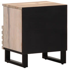 vidaXL Bedside Cabinet 40x33x46 cm Solid Wood Bleached Mango 5