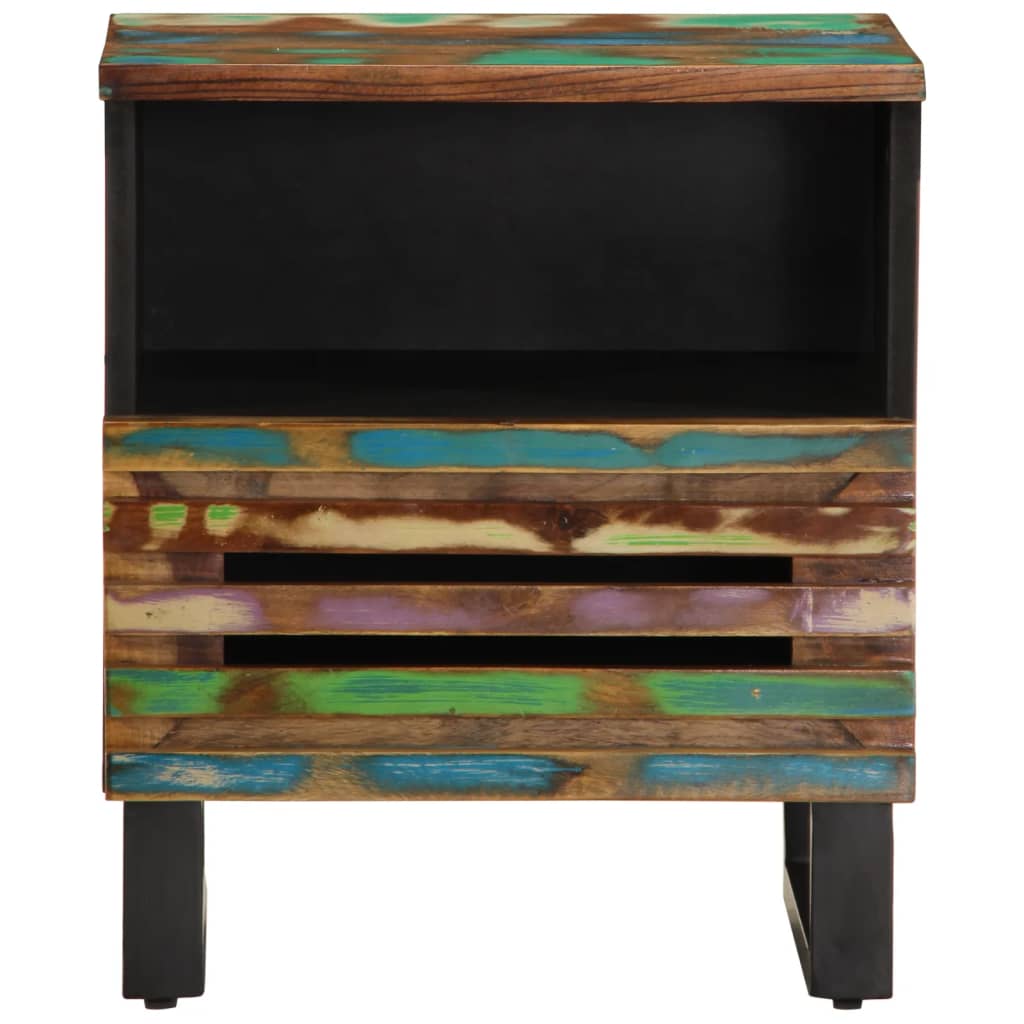 vidaXL Bedside Cabinet 40x33x46 cm Solid Wood Reclaimed 3