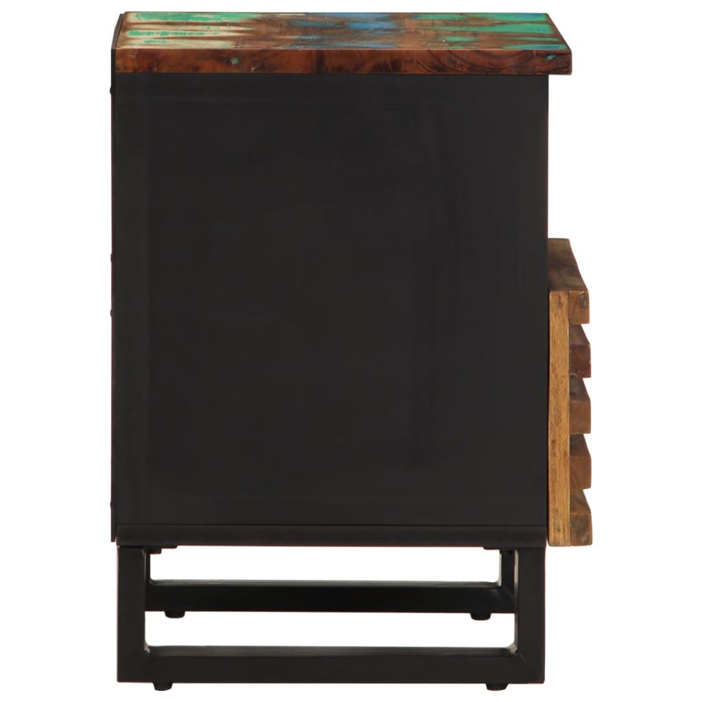 vidaXL Bedside Cabinet 40x33x46 cm Solid Wood Reclaimed 4