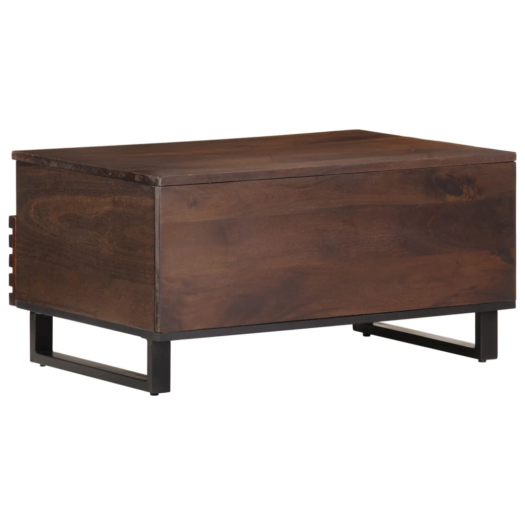 vidaXL Coffee Table Brown 80x55x40 cm Solid Wood Mango 4