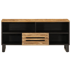 vidaXL TV Cabinet 100x34x46 cm Solid Wood Rough Mango 2