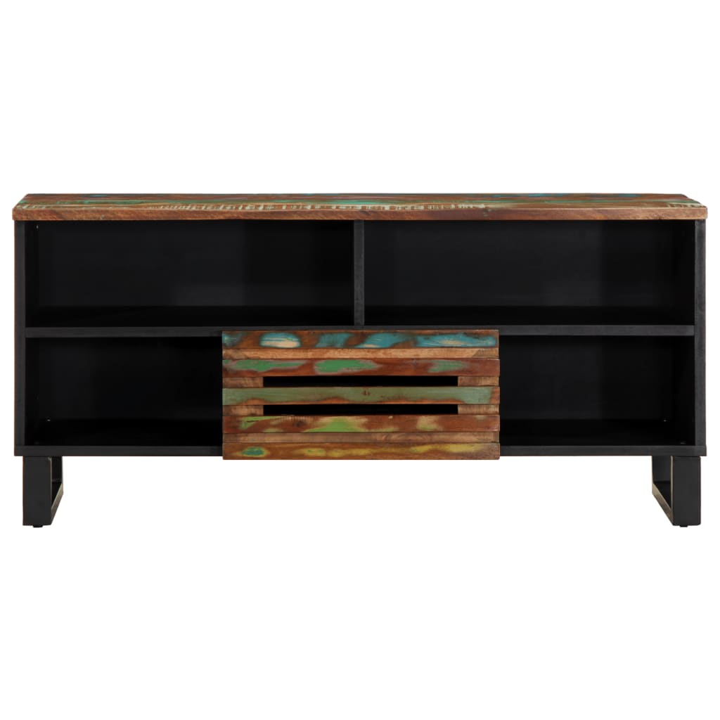 vidaXL TV Cabinet 100x34x46 cm Solid Wood Acacia 2