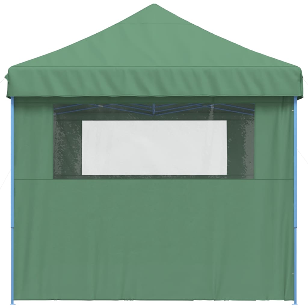 Foldable Party Tent Pop-Up No with 3 Sidewalls Green